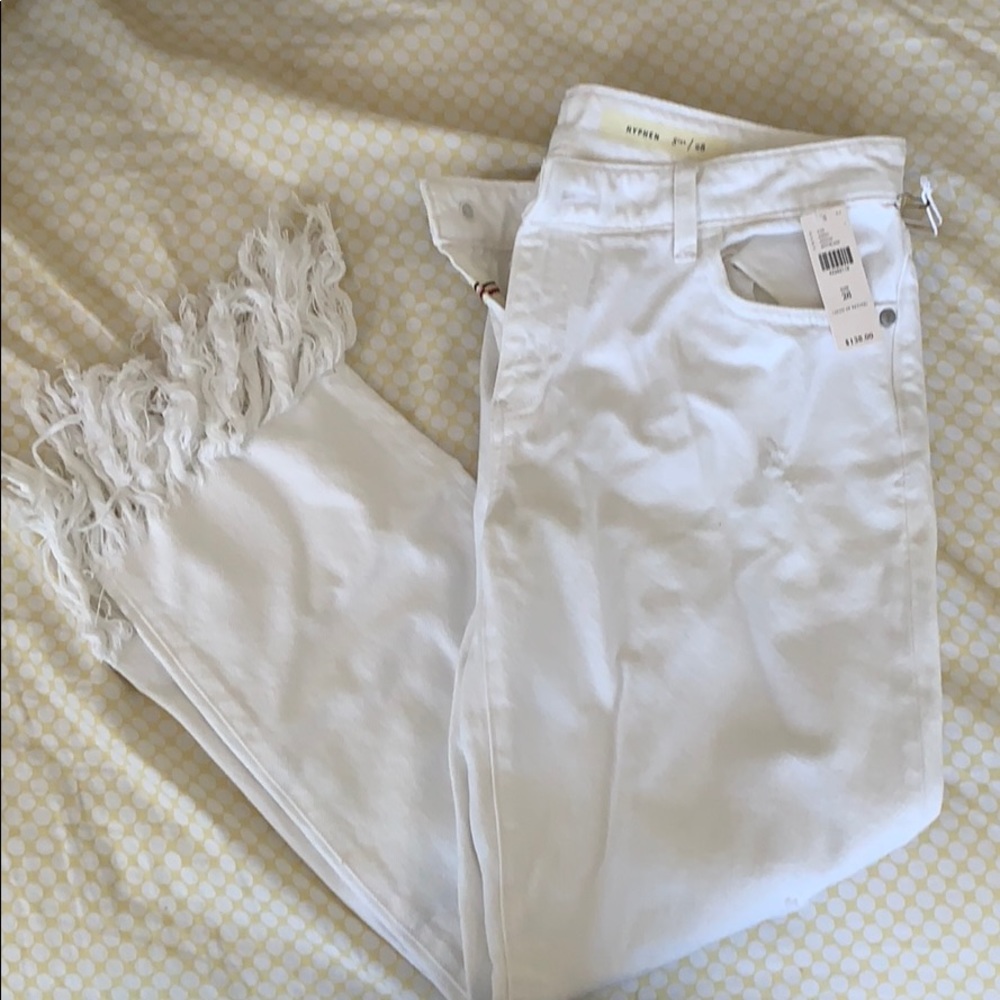 New Anthropologie Fringe Denim